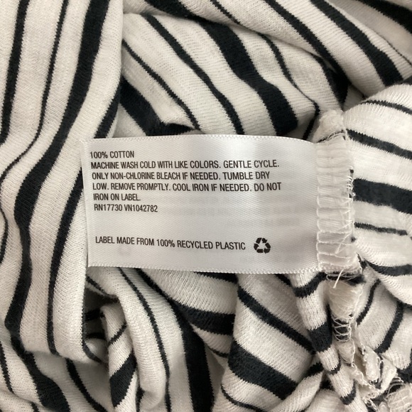 Universal Thread Black White Striped Cotton Tank Midi Dress Size M - Picture 7 of 7